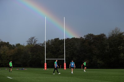 271026 - Wales Rugby Training - Rainbow over training