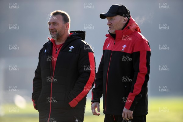 271120 - Wales Rugby Training - Jonathan Humphreys and Neil Jenkins during training