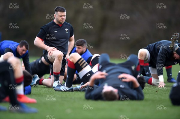280119 - Wales Rugby Training - Rob Evans during training