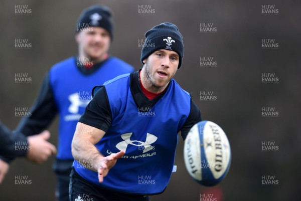280119 - Wales Rugby Training - Gareth Davies during training