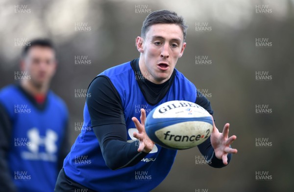 280119 - Wales Rugby Training - Josh Adams during training