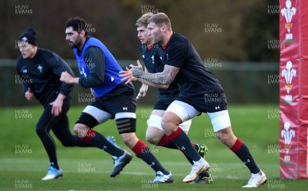 280119 - Wales Rugby Training - Ross Moriarty during training