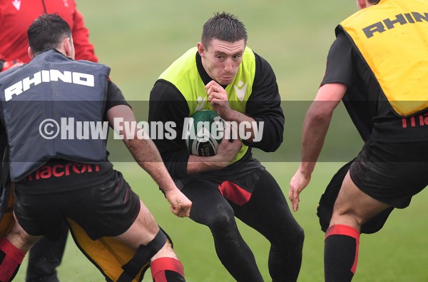 280122 - Wales Rugby Training - Josh Adams during training