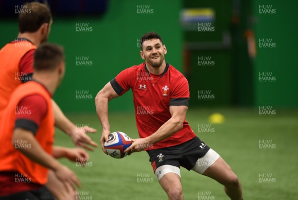 280220 - Wales Rugby Training - Tomos Williams during training