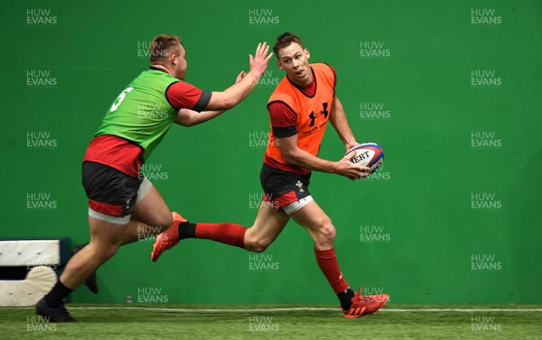 280220 - Wales Rugby Training - Liam Williams during training