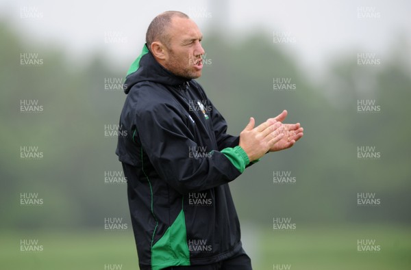 28.05.09 - Wales Rugby Training - Head coach, Robin McBryde during training. 