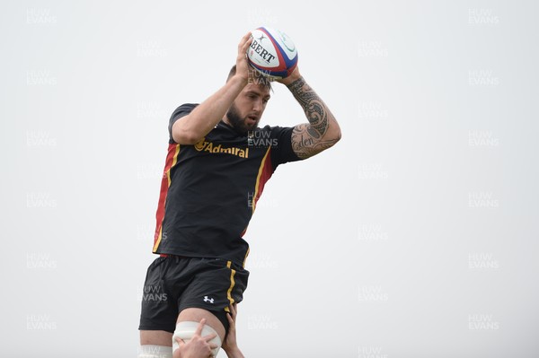 280516 - Wales Rugby Training -Josh Turnbull during training