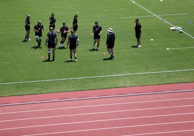 280625 - Wales Rugby Training Session in Kitakyushu - Reuben Morgan-Williams during training