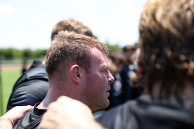 280625 - Wales Rugby Training Session in Kitakyushu - Dewi Lake during training
