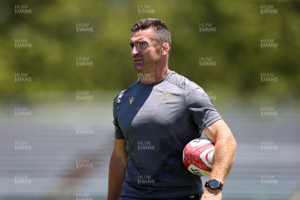 280625 - Wales Rugby Training Session in Kitakyushu - Huw Bennett, Head of Physical Performance during training