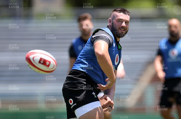 280625 - Wales Rugby Training Session in Kitakyushu - Gareth Thomas during training
