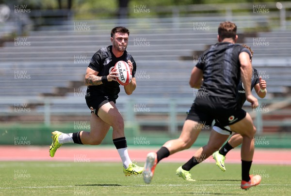 280625 - Wales Rugby Training Session in Kitakyushu - Joe Roberts during training