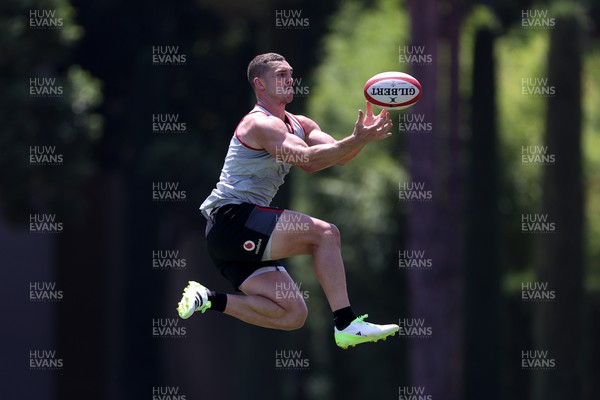 280723 - Wales Rugby Training taking place in Turkey, in preparation for the Rugby World Cup - George North during training