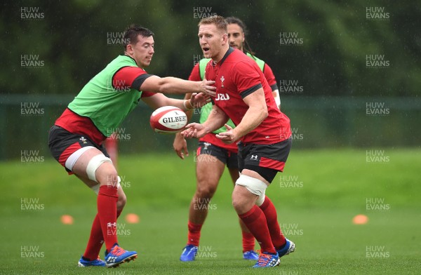 280819 - Wales Rugby Training - Bradley Davies during training
