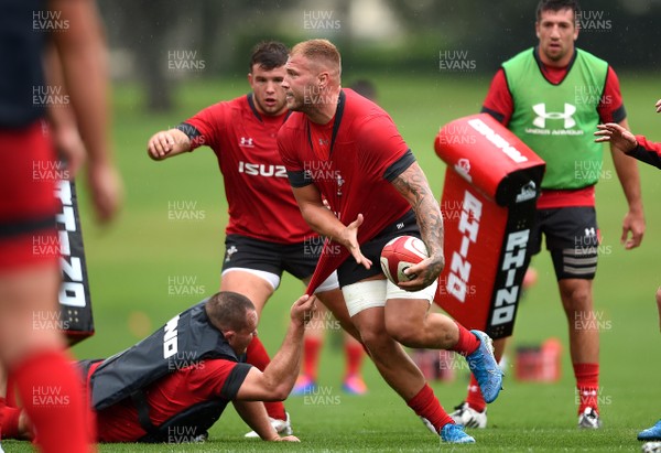 280819 - Wales Rugby Training - Ross Moriarty during training