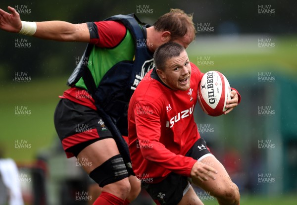 280819 - Wales Rugby Training - Steff Evans during training