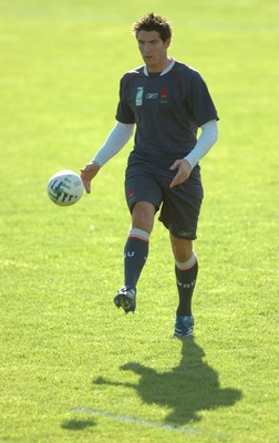 28.09.07 - Wales Rugby World Cup Training - James Hook in action during training 