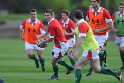 28.10.09 - Wales Rugby Training - Dan Biggar in action during training. 