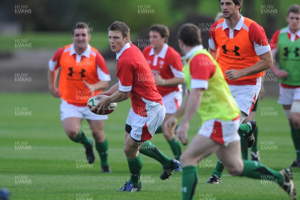 28.10.09 - Wales Rugby Training - Dan Biggar in action during training. 