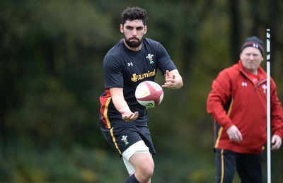 281016 - Wales Rugby Training -Cory Hill during training