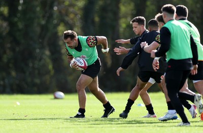 281025 - Wales Rugby Training in their first week of camp for this years Quilter Nations Series - Liam Belcher during training