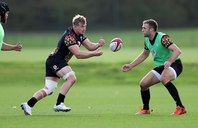 281025 - Wales Rugby Training in their first week of camp for this years Quilter Nations Series - Jac Morgan during training