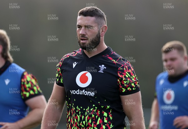 281025 - Wales Rugby Training in their first week of camp for this years Quilter Nations Series - Gareth Thomas during training