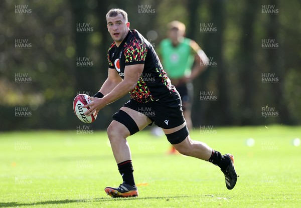 281025 - Wales Rugby Training in their first week of camp for this years Quilter Nations Series - Morgan Morse during training