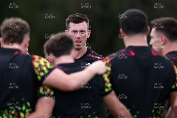 281025 - Wales Rugby Training in their first week of camp for this years Quilter Nations Series - Adam Beard during training