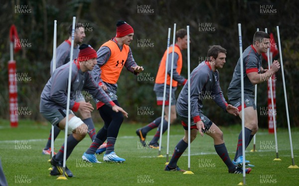 281113 - Wales Rugby Training -George North during training