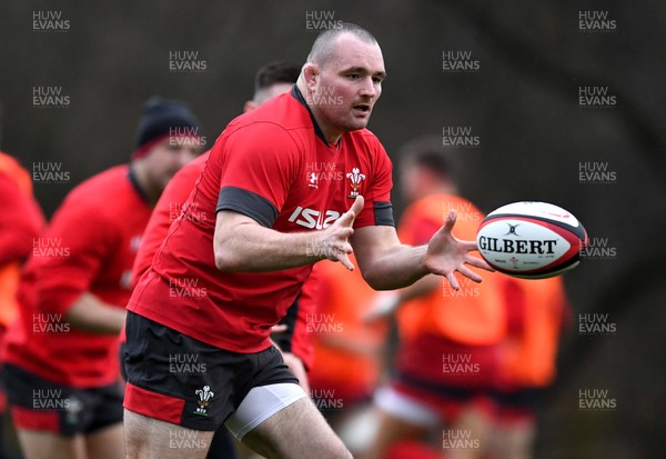 281119 - Wales Rugby Training - Ken Owens during training