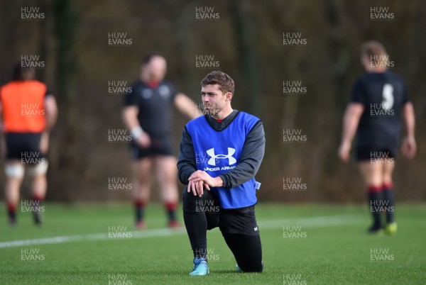 290118 - Wales Rugby Training - Leigh Halfpenny during training