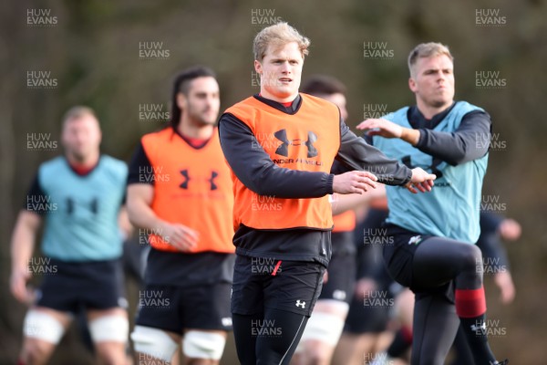 290118 - Wales Rugby Training - Aled Davies during training