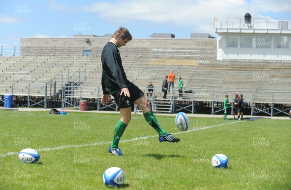 29.05.09 - Wales Rugby Training - Dan Biggar during kicking training at York Stadium, Toronto. 