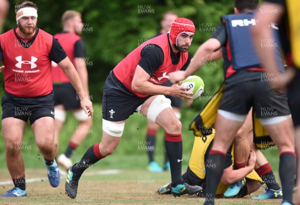 290518 - Wales Rugby Training - Cory Hill during training