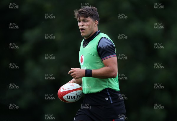 290623 - Wales Rugby Training in preparation for the Rugby World Cup - Teddy Williams during training