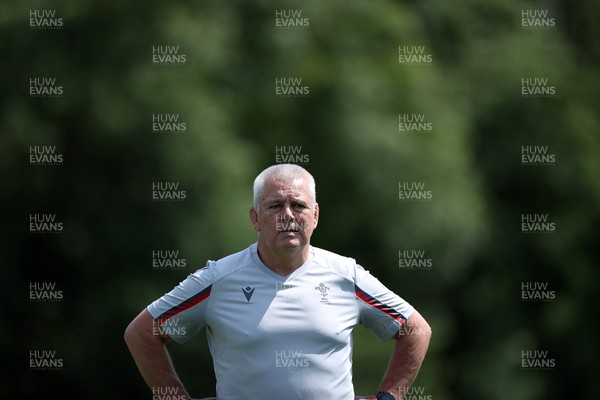 290623 - Wales Rugby Training in preparation for the Rugby World Cup - Head Coach Warren Gatland 