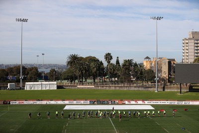 290624 - Wales Rugby Training as they prepare for their Summer Series against Australia - General View of training