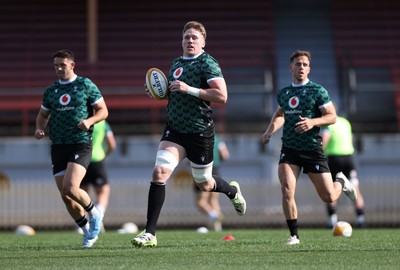 290624 - Wales Rugby Training as they prepare for their Summer Series against Australia - Matthew Screech during training