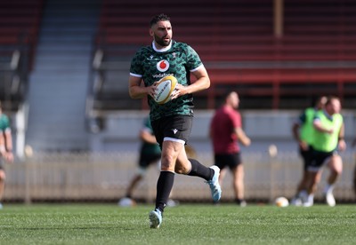 290624 - Wales Rugby Training as they prepare for their Summer Series against Australia - Cory Hill during training