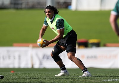 290624 - Wales Rugby Training as they prepare for their Summer Series against Australia - Mackenzie Martin during training