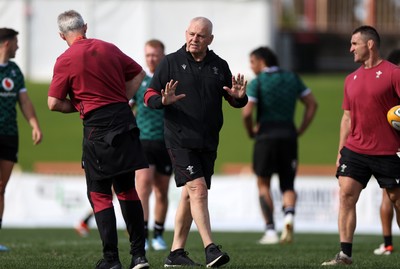 290624 - Wales Rugby Training as they prepare for their Summer Series against Australia - Warren Gatland, Head Coach during training