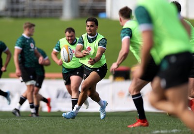 290624 - Wales Rugby Training as they prepare for their Summer Series against Australia - Ben Thomas during training