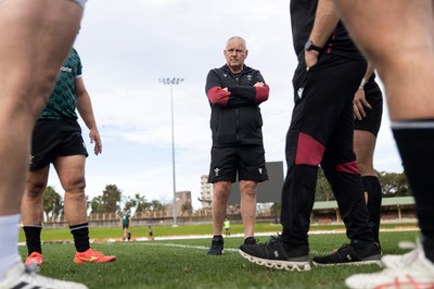 290624 - Wales Rugby Training as they prepare for their Summer Series against Australia - Warren Gatland, Head Coach during training