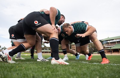 290624 - Wales Rugby Training as they prepare for their Summer Series against Australia - Corey Domachowski during training