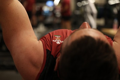 290624 - Wales Rugby Training as they prepare for their Summer Series against Australia - Gareth Thomas during training