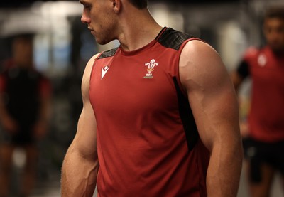 290624 - Wales Rugby Training as they prepare for their Summer Series against Australia - Kieran Hardy during training