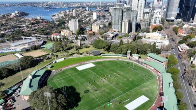 290624 - Wales Rugby Training as they prepare for their Summer Series against Australia - General View of training