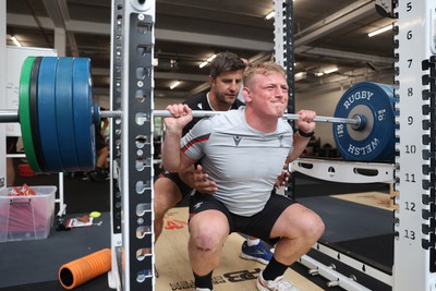 290823 - Wales Rugby Training in the week leading up for their departure for the Rugby World Cup in France - Jac Morgan during training