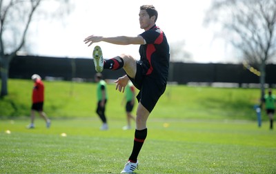 29.09.11 - Wales Rugby Training - James Hook during training. 